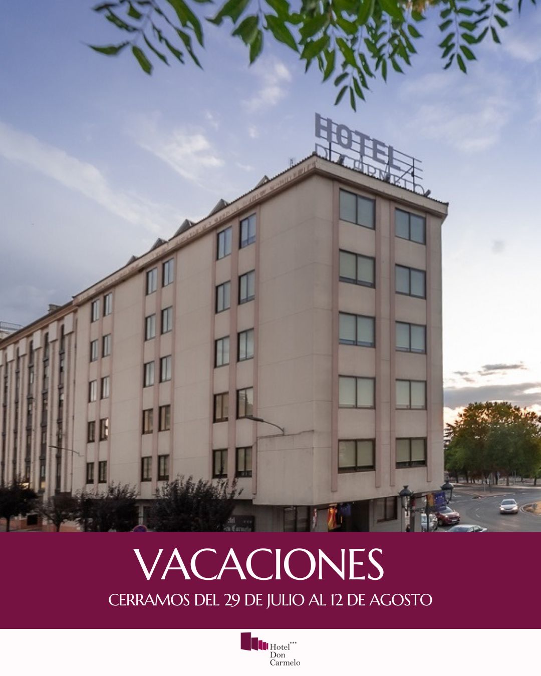 CERRADO VACACIONES CARMELO